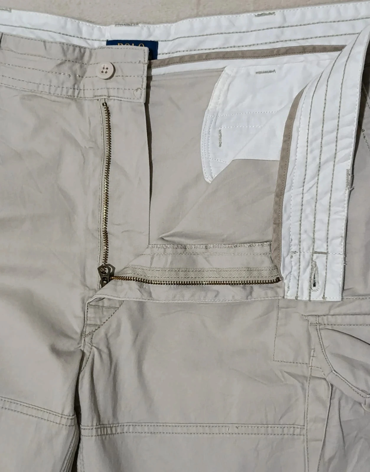 Short Cargo Ralph Lauren Classic chino beige Maat 44T – photo 3